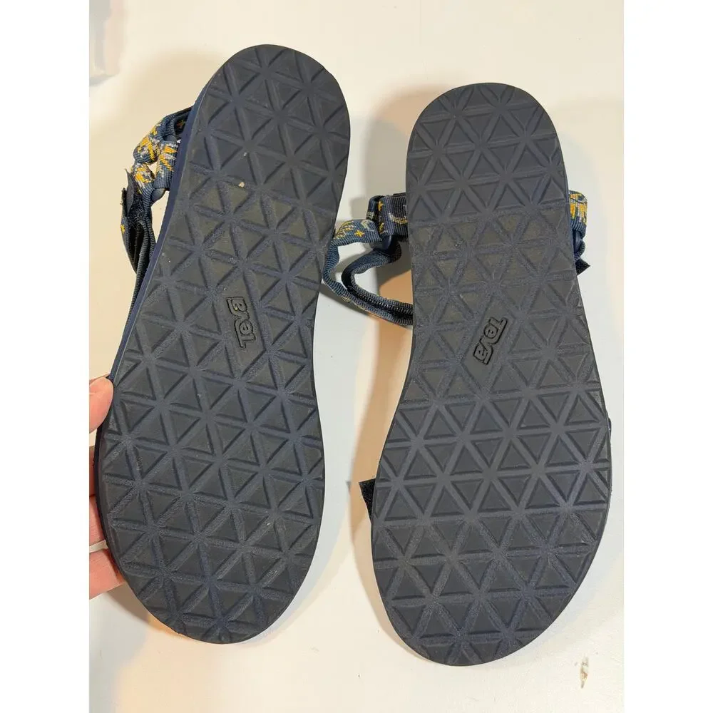 Teva Original Universal Sandal Womens 11 Navy Blue Celestial Sun Moon 1003987